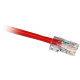 Cp Technologies ClearLinks 10FT Cat5E 350MHZ Red No Boot Patch Cable - Category 5E for Network Device - 10ft - 1 x RJ-45 Male Network - 1 x RJ-45 Male Network - Red - RoHS Compliance GC5E-4P-RD-10-O