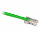 Cp Technologies ClearLinks 75FT Cat. 6 550MHZ Green No Boot Patch Cable - Category 6 for Network Device - 75ft - 1 x RJ-45 Male Network - 1 x RJ-45 Male Network - Green - RoHS Compliance GC6-GR-75-O