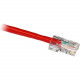 Cp Technologies ClearLinks 10FT Cat. 6 550MHZ Red No Boot Patch Cable - Category 6 for Network Device - 10ft - 1 x RJ-45 Male Network - 1 x RJ-45 Male Network - Red - RoHS Compliance GC6-RD-10-O