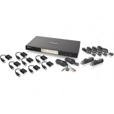 IOGEAR 4-Port Dual-Link Dual View DVI and DisplayPort KVMP Kit (TAA Compliant) - TAA Compliance GCS1644DPKIT