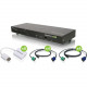 IOGEAR 8-Port USB PS/2 Combo VGA DisplayPort KVM Kit - TAA Compliance GCS1808DPKITU