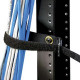 PANDUIT Tak-Ty Hook and Loop Grommet Cinch Tie - Black - TAA Compliance GCTC3S-X0