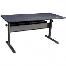 Thermaltake Level 20 GT Battlestation Gaming Desk - Black Rectangle Top - T-shaped Base - 59.06" Table Top Length x 27.56" Table Top Width x 0.16" Table Top Thickness - 40.75" Height - TAA Compliance GD-LBS-BRHANX-01