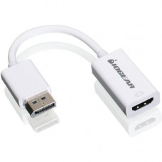 IOGEAR DisplayPort to HD Adapter Cable - 3.80" DisplayPort/HDMI A/V Cable for Video Device, Projector, Monitor, TV, iMac, MacBook - First End: 1 x DisplayPort Male Digital Audio/Video - Second End: 1 x HDMI Female Digital Audio/Video - 1 Pack GDPHDW6