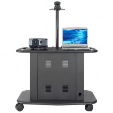 Avteq GM-200P Projector Stand - 350 lb Load Capacity - 1 x Shelf(ves) - Locking Door - 32" Height x 42" Width x 27.5" Depth - Steel, Glass - TAA Compliance GM-200P