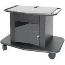 AVTEQ GM-350S Single Monitor Cart - Steel, Glass - TAA Compliance GM-350S