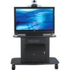 Avteq GMP - 350S - TT1 Display Stand - Up to 42" Screen Support - 375 lb Load Capacity - 1 x Shelf(ves) - Locking Door - 32" Height x 42" Width x 31" Depth - Glass, Steel - TAA Compliance GMP-350S-TT1