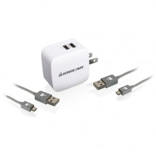 IOGEAR GearPower Dual USB 4.2A (20W) Wall Charger Kit GPAW2U4KIT