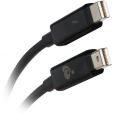 IOGEAR Thunderbolt Cable - 6.8ft (2m) Black - 6.56 ft Thunderbolt AV/Data Transfer Cable for Hard Drive, Monitor - First End: 1 x Mini DisplayPort Male Thunderbolt - Second End: 1 x Mini DisplayPort Male Thunderbolt - 2.50 GB/s - Black - 1 Pack GTC02-BK