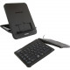 Keyovation GTP-0044 Wired Mobile Keyboard & GTLS-0077U Stand Bundle - Black - Black, Silver - 1 GTLS-0077UB