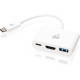 IOGEAR USB-C to HDMI / USB Multiport Adapter - for Notebook - USB Type C - 1 x USB Ports - HDMI - DisplayPort - Thunderbolt - Wired - for Notebook - USB Type C - 1 x USB Ports - HDMI - DisplayPort - Thunderbolt - Wired GUC3C3H
