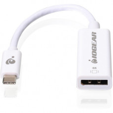 IOGEAR USB Type-C to DisplayPort Adapter - 1 Pack - 1 x DisplayPort Female Digital Audio/Video - 1 x Type C Male USB - 4096 x 2160 Supported GUC3CDP60