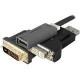 Addon Tech 5PK H4F02UT#ABA Compatible HDMI 1.3 Male to VGA Female Black Active Adapters For Resolution Up to 1920x1200 (WUXGA) - 100% compatible and guaranteed to work H4F02UT#ABA-AO-5PK