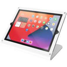 Heckler Design WindFall Stand Prime for iPad - Up to 10.2" Screen Support - 6.1" Height x 9.9" Width x 6" Depth - Countertop - Powder Coated - Powder Coated Steel - White - TAA Compliance H600X-WT