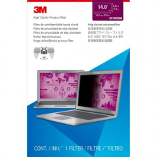 3m High Clarity Privacy Filter Black - For 14" Widescreen LCD Notebook - 16:9 - Dust Resistant, Scratch Resistant - TAA Compliance HC140W9B