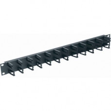 Middle Atlantic Products Micro-Clip Horizontal Cable Manager - Panel - Black - 1 Pack - 1U Rack Height - 19" Panel Width HCM-1