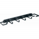 Middle Atlantic Products Micro-Clip Horizontal Cable Manager - Panel - Black - 1 Pack - 1U Rack Height - 19" Panel Width HCM-1V