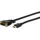Comprehensive Pro AV/IT Series HDMI to DVI 26 AWG Cable 12ft - 12 ft DVI-D/HDMI Video Cable for Video Device - First End: 1 x DVI (Dual-Link) Male Digital Video - Second End: 1 x HDMI Male Digital Audio/Video - Shielding - Gold Plated Contact - Black HD-D