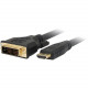 Comprehensive Pro AV/IT Series HDMI to DVI 26 AWG Cable 15ft - DVI/HDMI for PC, Audio/Video Device - 1.28 GB/s - 15 ft - 1 x HDMI Male Digital Audio/Video - 1 x DVI-D Male Digital Video - Gold Plated Connector - Shielding - Black - RoHS Compliance HD-DVI-