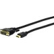 Comprehensive Standard HD-DVI-15ST Video Cable Adapter - DVI/HDMI - 15 ft - 1 x HDMI Male Digital Audio/Video - 1 x DVI-D Male Digital Video - Shielding - Black - RoHS Compliance HD-DVI-15ST