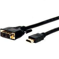 Comprehensive Standard HD-DVI-3ST Video Cable Adapter - 3 ft DVI/HDMI Video Cable - HDMI Male Digital Audio/Video - DVI-D Male Digital Video - Shielding - Black - RoHS Compliance HD-DVI-3ST