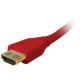 Comprehensive Pro AV/IT High Speed HDMI Cable with ProGrip, SureLength, CL3- Deep Red 1.5ft - HDMI for Network Device - 1.50 ft - 1 x HDMI Male Digital Audio/Video - 1 x HDMI Male Digital Audio/Video - Gold Plated Connector - Shielding - RoHS Compliance H