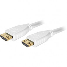 Comprehensive Pro AV/IT High Speed HDMI Cable with ProGrip, SureLength, CL3- Off White 1.5ft - HDMI for Network Device - 1.50 ft - 1 x HDMI Male Digital Audio/Video - 1 x HDMI Male Digital Audio/Video - Gold Plated Connector - Shielding - RoHS Compliance 