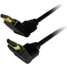 Comprehensive Standard Series HDMI High Speed Swivel Cable 6ft - HDMI for Audio/Video Device - 6 ft - 1 x HDMI Male Digital Audio/Video - 1 x HDMI Male Digital Audio/Video - Shielding - Black - RoHS Compliance HD-HD-6EST/SW