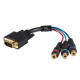 Startech.Com Cable adapter - RCA breakout - HD15 (m) - component (f) - 6in - HD-15 Male VGA - RoHS Compliance HD15CPNTMF