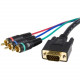 Startech.Com Cable adapter - RCA breakout - HD15 (m) - component (f) - 3 ft - HD-15 Male VGA - RoHS Compliance HD15CPNTMM3