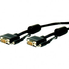 Comprehensive Standard HD15P-P-25ST/A A/V Cable - 25 ft - 1 x HD-15 Male VGA, 1 x Mini-phone Male Stereo Audio - 1 x HD-15 Male VGA, 1 x Mini-phone Male Stereo Audio - Shielding - Black - RoHS Compliance HD15P-P-25ST/A