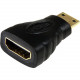 Startech.Com HDMI&reg; to HDMI Mini Adapter - F/M - 1 Pack - 1 x HDMI Female Digital Audio/Video - 1 x HDMI (Mini Type C) Male Digital Audio/Video - Gold Connector - Black - RoHS Compliance HDACFM