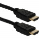 Qvs 4-Meter High Speed HDMI UltraHD 4K with Ethernet Cable - HDMI for Blu-ray Player, HDTV, TV, Set-top Box, DVD, Switch, Splitter - 13.10 ft - 1 x HDMI Male Digital Audio/Video - 1 x HDMI Male Digital Audio/Video - Gold Plated Contact - Shielding - Black