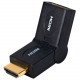 Qvs HDMI 720p/1080p HDTV Male to Female PortSaver Swivel Adaptor - 1 x HDMI Male Audio/Video - 1 x HDMI Female Audio/Video - Gold Contact HDGS-MF