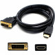 AddOn 6ft HDMI Male to DVI-D Male Black Adapter - 100% compatible and guaranteed to work - TAA Compliance HDMI2DVIDS