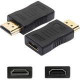 Addon Tech 5PK HDMI 1.1 Male to HDMI 1.1 Female Black Adapters For Resolution Up to 1920x1200 (WUXGA) - 100% compatible and guaranteed to work HDMI2HDMIFADPT-5PK