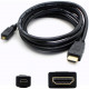 Addon Tech 5PK 6ft HDMI 1.4 Male to Micro-HDMI 1.4 Male Black Cables For Resolution Up to 4096x2160 (DCI 4K) - 100% compatible and guaranteed to work - TAA Compliance HDMI2MHDMI6-5PK