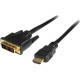 Startech.Com 10 ft HDMI&reg; to DVI-D Cable - M/M - HDMI - 10 ft - 1 x Male HDMI - 1 x DVI-D Male Video - Black - RoHS Compliance HDMIDVIMM10
