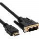 Axiom DVI-D/HDMI Audio/Video Cable - 3 ft DVI-D/HDMI A/V Cable for Desktop Computer, Notebook, Home Theater System, Audio/Video Device - First End: 1 x HDMI Male Digital Audio/Video - Second End: 1 x DVI-D Male Digital Video - Supports up to 1080 - Gold P