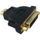 Axiom DVI/HDMI Video Adapter - 1 x DVI-I (Dual-Link) Female Digital Video - 1 x HDMI Male Digital Audio/Video - 1920 x 1080 Supported - Gold Connector - Black HDMIMDVIF-AX