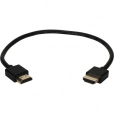 Qvs 1.5ft High Speed HDMI UltraHD 4K with Ethernet Thin Flexible Cable - 1.50 ft HDMI A/V Cable for Blu-ray Player, HDTV, TV, Set-top Box, DVD, Switch, Splitter - First End: 1 x HDMI Male Digital Audio/Video - Second End: 1 x HDMI Male Digital Audio/Video