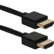 Qvs 3ft High Speed HDMI UltraHD 4K with Ethernet Thin Flexible Cable - 3 ft HDMI A/V Cable for Blu-ray Player, HDTV, TV, Set-top Box, DVD, Switch, Splitter - First End: 1 x HDMI Male Digital Audio/Video - Second End: 1 x HDMI Male Digital Audio/Video - Su