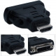 Qvs High Speed HDMI Male to DVI Female Adaptor - 1 x HDMI (Type A) Male Digital Audio/Video - 1 x DVI-D Female Digital Video - RoHS Compliance HDVI-MF