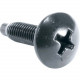 Middle Atlantic Products Premium Rack Screws - Rack Screw - 10 - 0.75" - Truss - Philips - Steel - Black - 1 Pack HG
