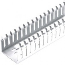 Panduit Cable Guide Wiring Duct - White - 6 Pack - Polyvinyl Chloride (PVC) - TAA Compliance HN3X4WH6