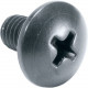 Middle Atlantic Products Cable Friendly Short Rack Screws - Rack Screw - 0.38" - Truss, Round - Philips - Black - 1 Pack HPQ-500