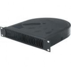 Middle Atlantic Products Half Rack Quiet Blower Panel - 50 CFM - Rack-mountable - Black - Black - 1U - 12 V DC HR-QBP-1