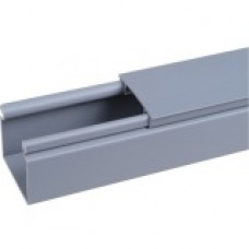 Panduit Cable Guide Wiring Duct - Light Gray - 6 Pack - Polyvinyl Chloride (PVC) - TAA Compliance HS2X3LG6NM
