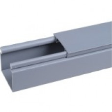 Panduit Cable Guide Wiring Duct - Light Gray - 6 Pack - Polyvinyl Chloride (PVC) - TAA Compliance HS2X2LG6NM