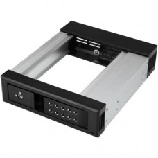 Startech.Com 5.25 to 3.5 Hard Drive Hot Swap Bay - Trayless - Aluminum - For 3.5" SATA/SAS Drives - Front Mount - SAS/ SATA Backplane - 1 x HDD Supported - 1 x 3.5" Bay - Aluminum HSB1SATSASBA